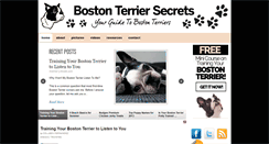 Desktop Screenshot of bostonterriersecrets.com